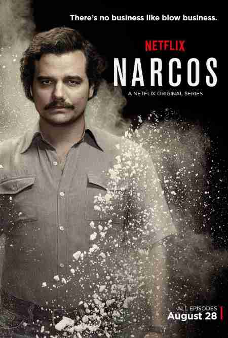 Wagner Moura in the cover photo of Narcos